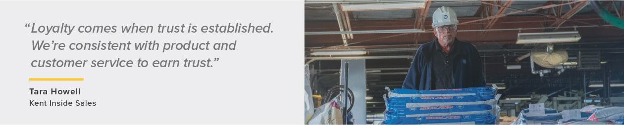 quote about integrity from Tara Howell, Kent Inside Sales