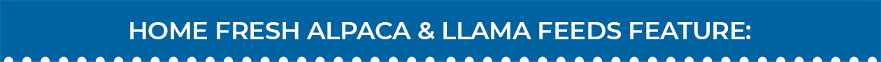 Blue Seal Home Fresh Alpaca & Llama Features
