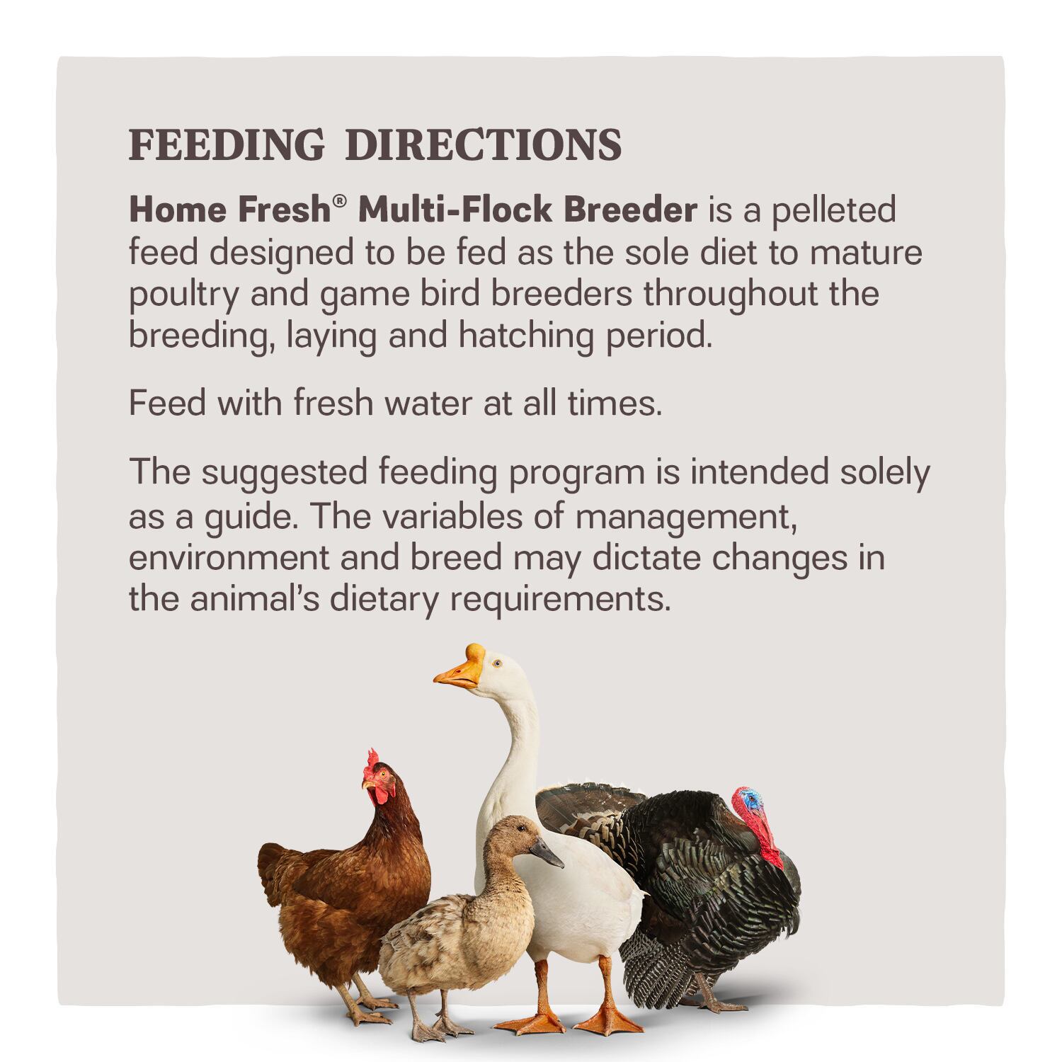 Home Fresh Multi-Flock Breeder