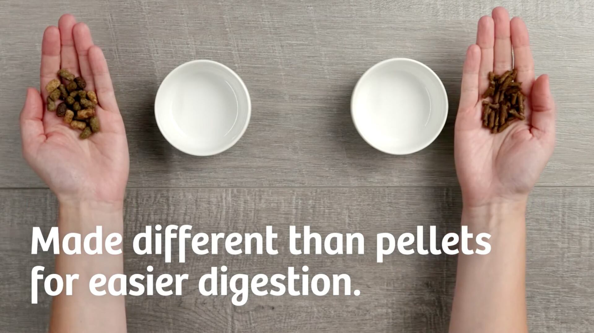 Made different than pellets for easier digestion