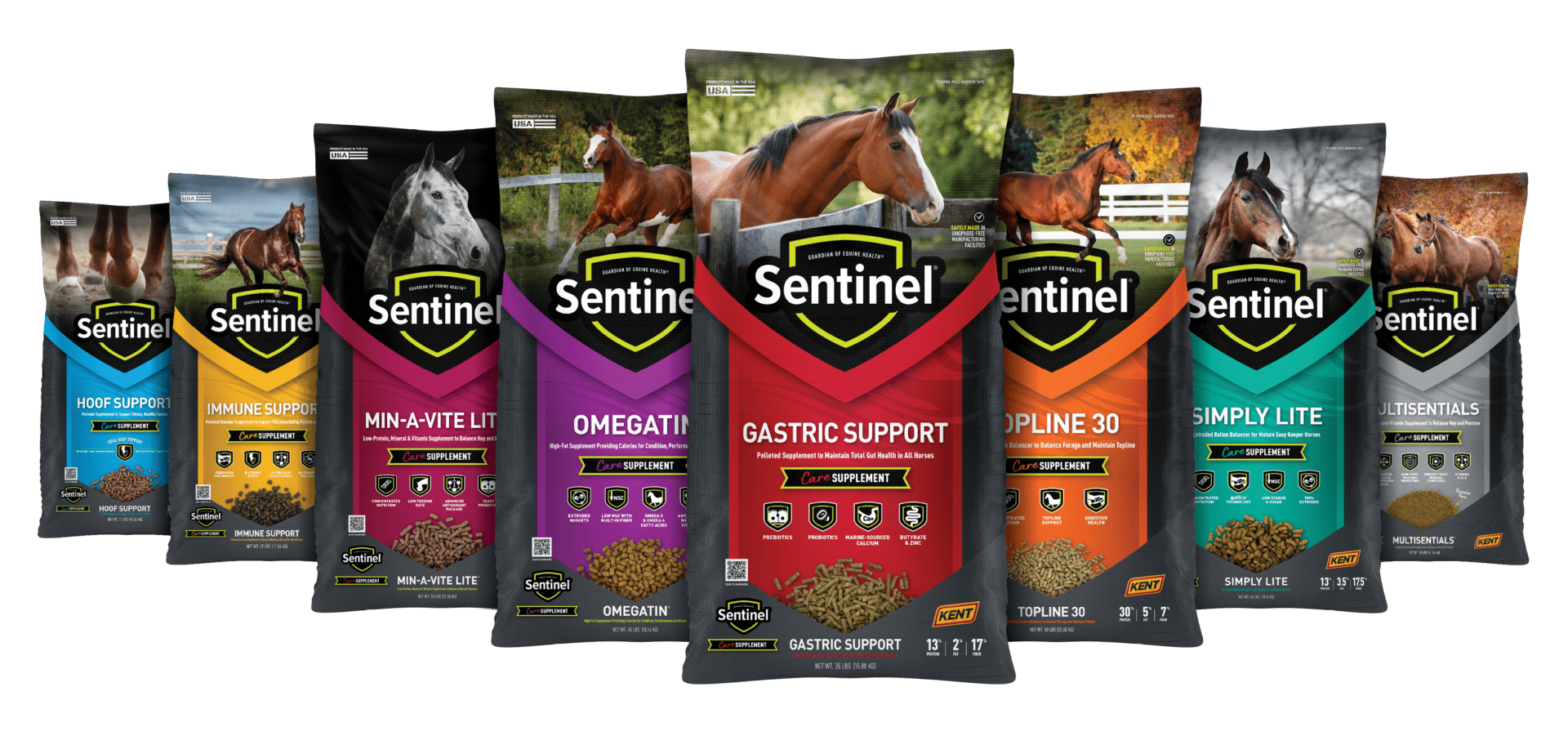 Sentinel Care Full Lineup of Horse products