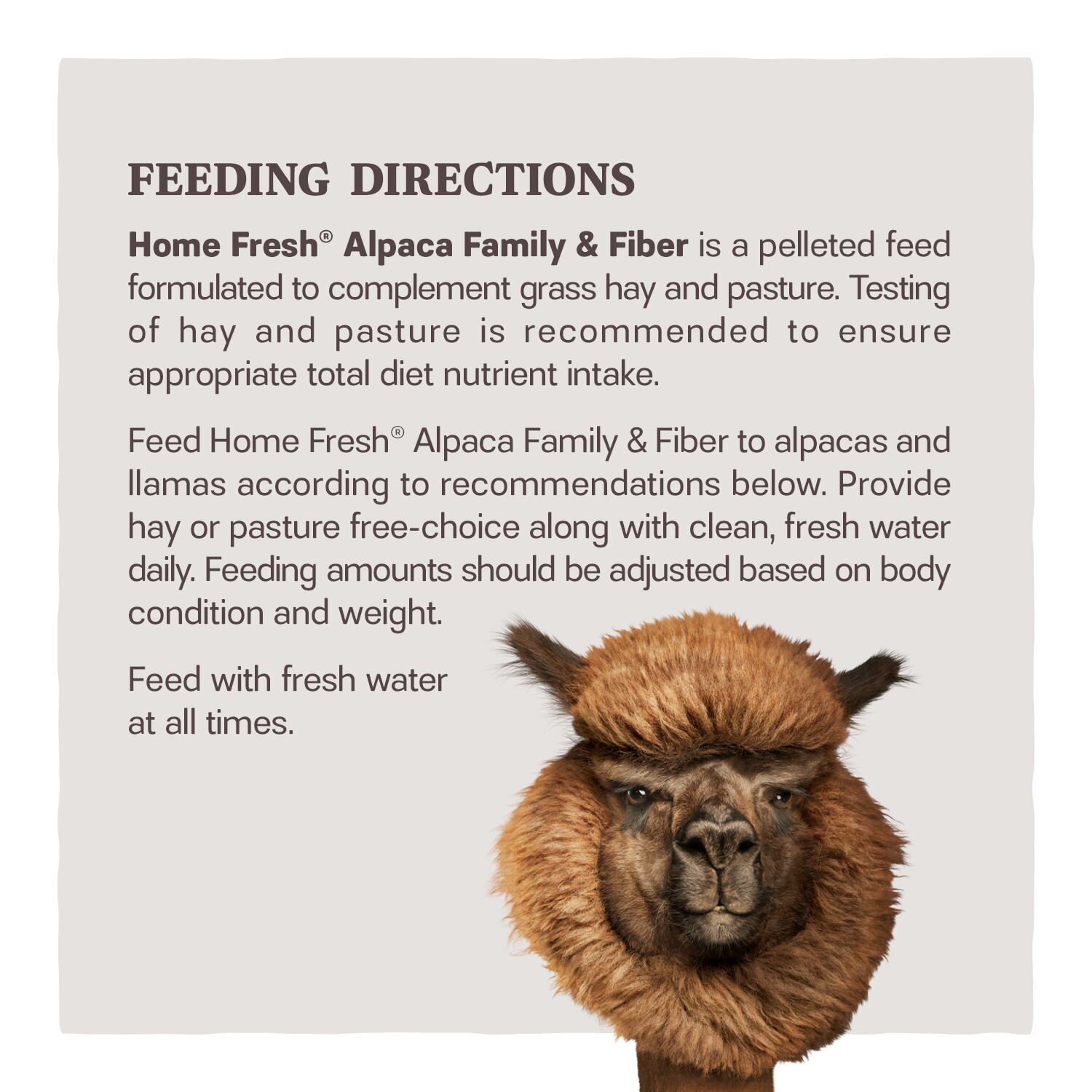 Home Fresh Alpaca Family & Fiber Pellet