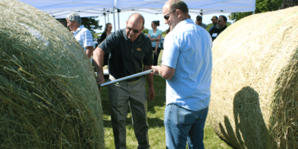 Dave Wilcox demo hay coring.